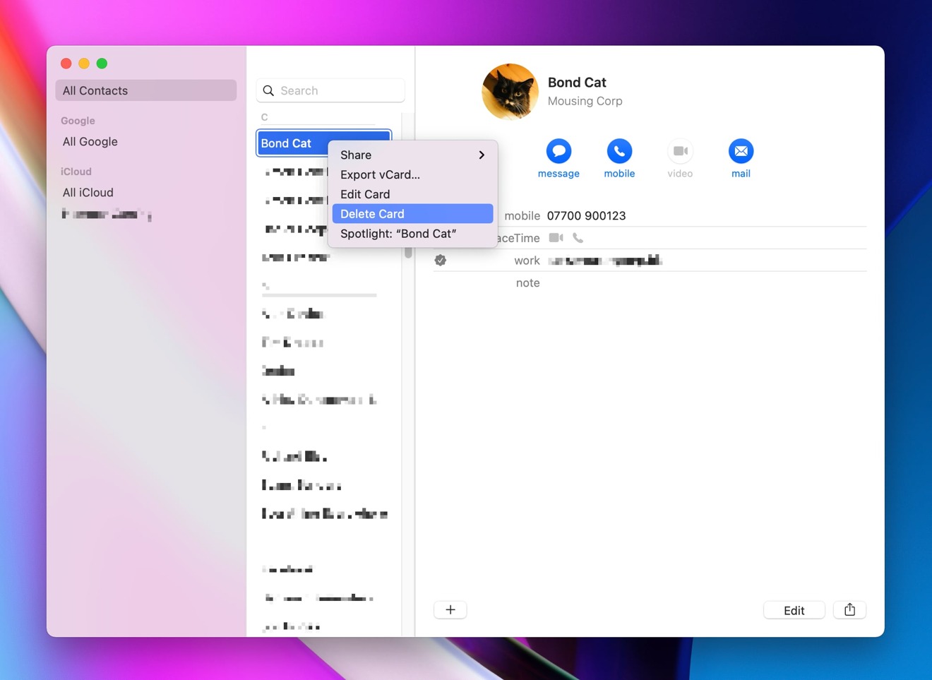 google contacts app for mac